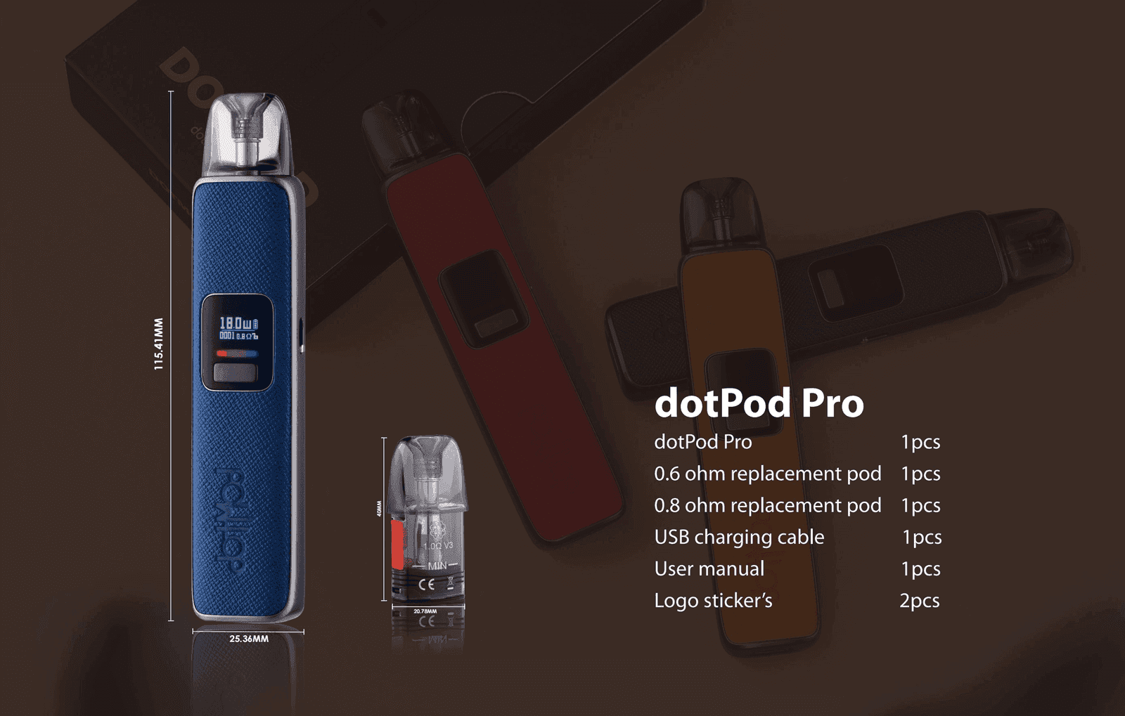 佩特里DOTMOD DOTPODS PRO 35W電子煙主機空倉煙彈官網:圖片 2