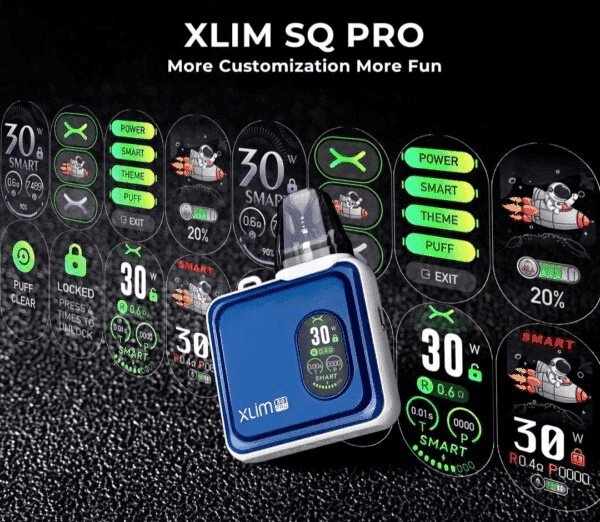 OXVA XLIM SQ PRO小蠻牛30W電子煙主機V1V2V3空倉煙彈官網:圖片 5